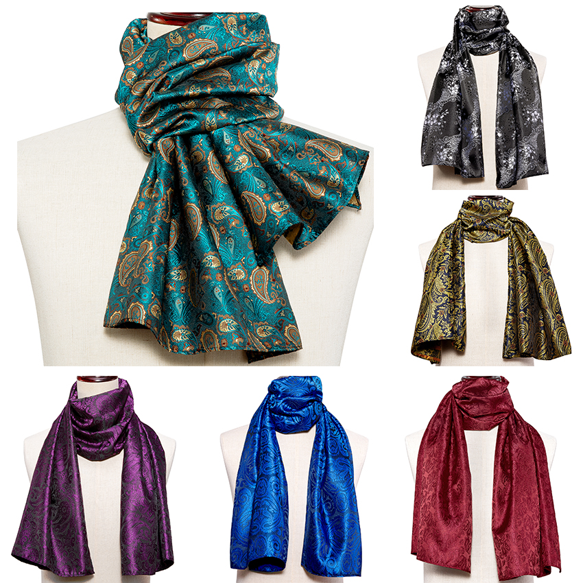 Winter Clothing Stores - New Fashion Men Scarf Green Jacquard