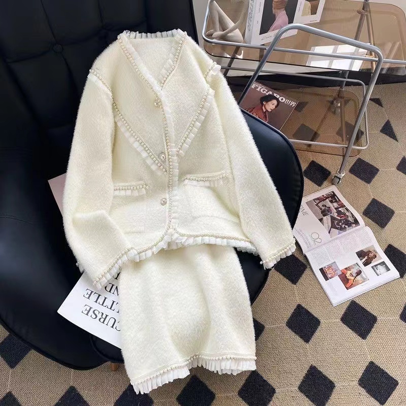Jacket Winter Clothing - Women Vintage Winter Pear Suit Jacket