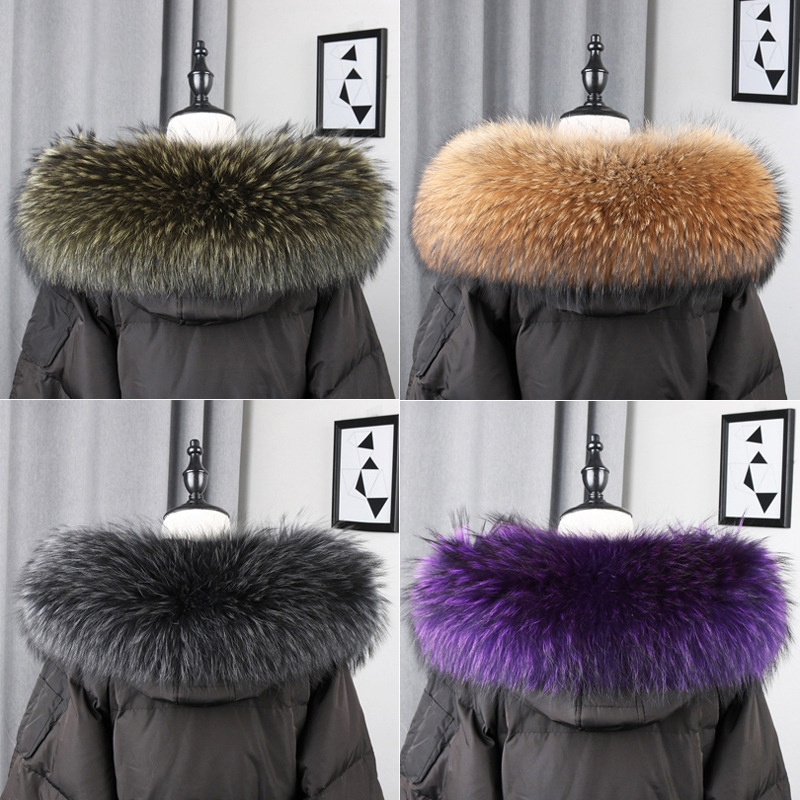 Winter Clothing Stores - 100% Real Fur Collar Coat Winter