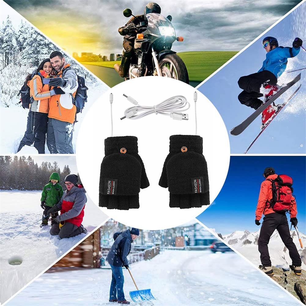 Electric USB Heating Gloves Ha – Hand Warmer Reusable recenzja i cena