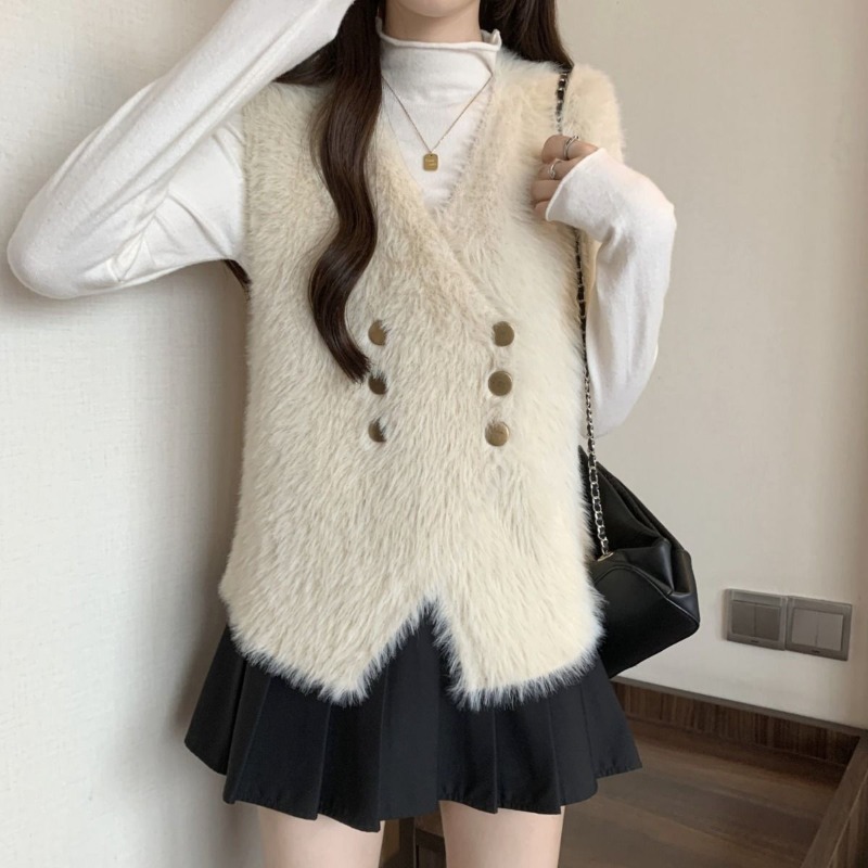Knit Vests For Women Cardigan  – Winter Clothing Sale Women recenzja i cena