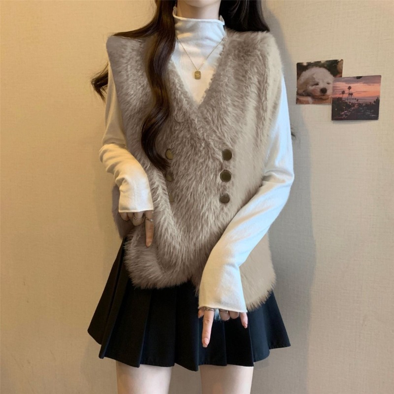 Knit Vests For Women Cardigan  – Winter Clothing Sale Women recenzja i cena