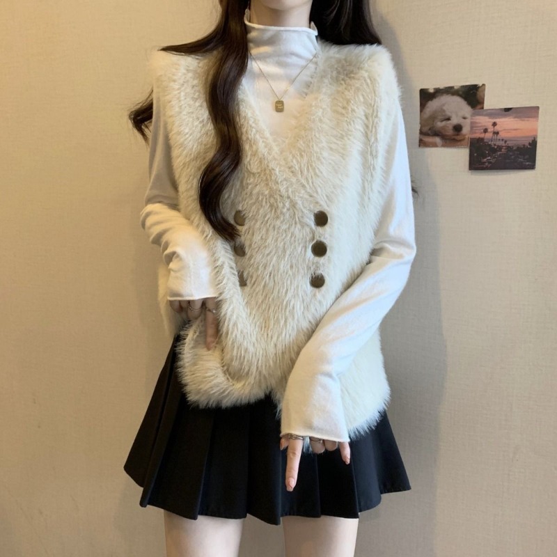 Knit Vests For Women Cardigan  – Winter Clothing Sale Women recenzja i cena