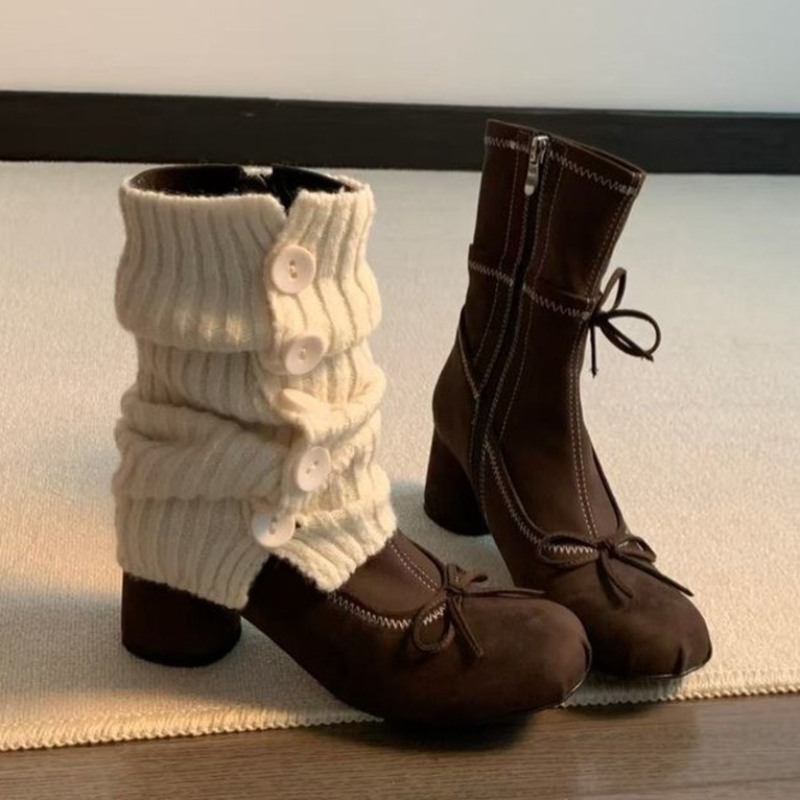 Bow High Heels Women Boots New – Winter Clothes recenzja i cena