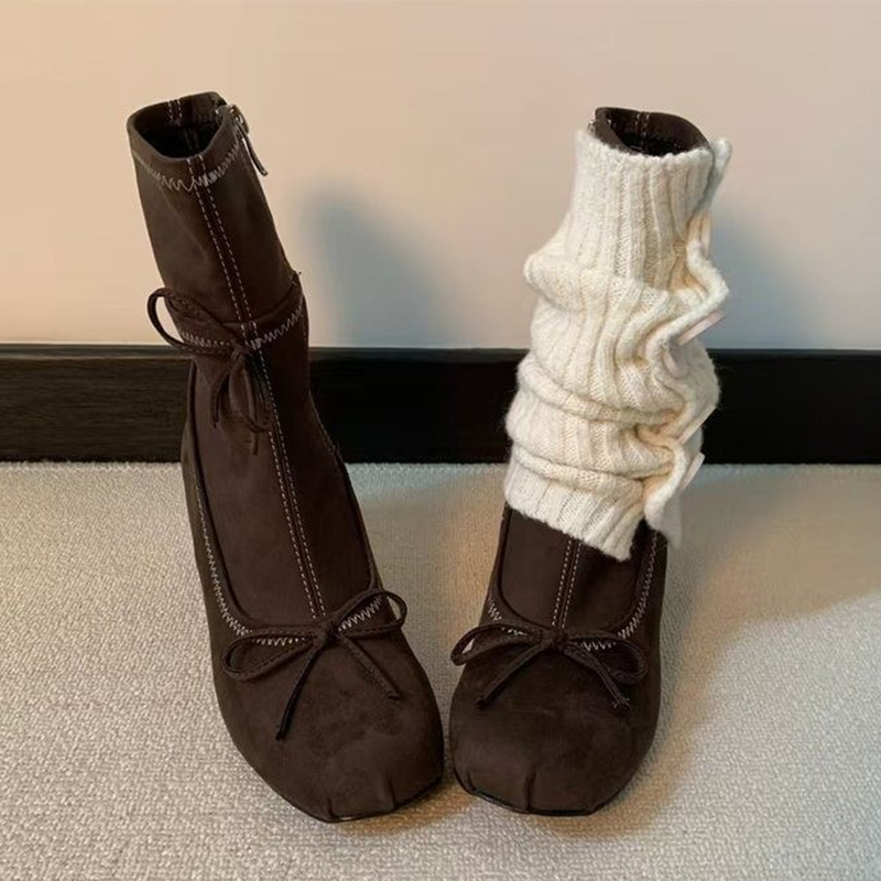 Bow High Heels Women Boots New – Winter Clothes recenzja i cena
