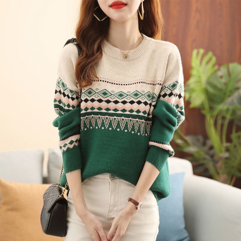 Round O Neck Ladies Pullovers  – Winter Clothing Sale Women recenzja i cena