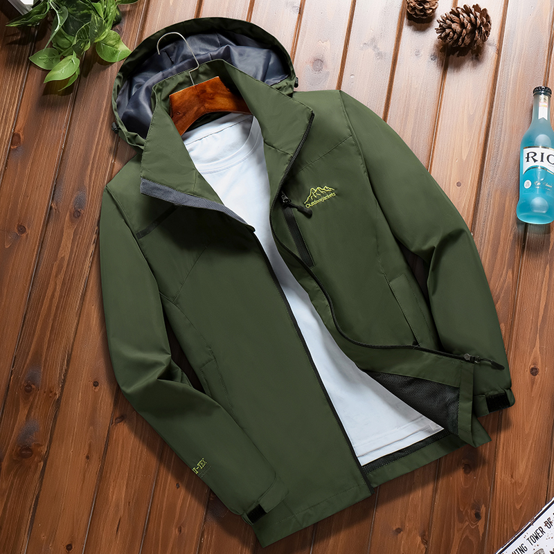 Outdoor Solid Color Hooded Win – Quality Winter Clothing Bomber Jacket recenzja i cena