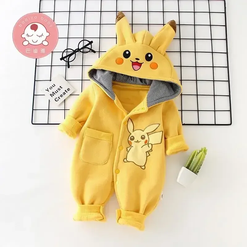 New Cute Cartoon Pokemon Pikac – Winter Clothing Baby recenzja i cena