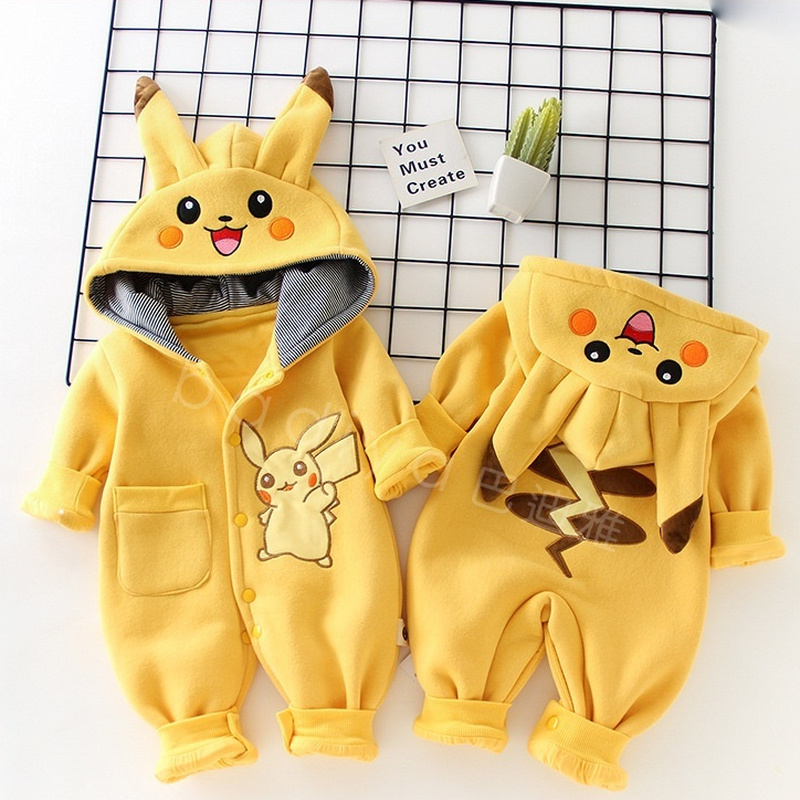 New Cute Cartoon Pokemon Pikac – Winter Clothing Baby recenzja i cena