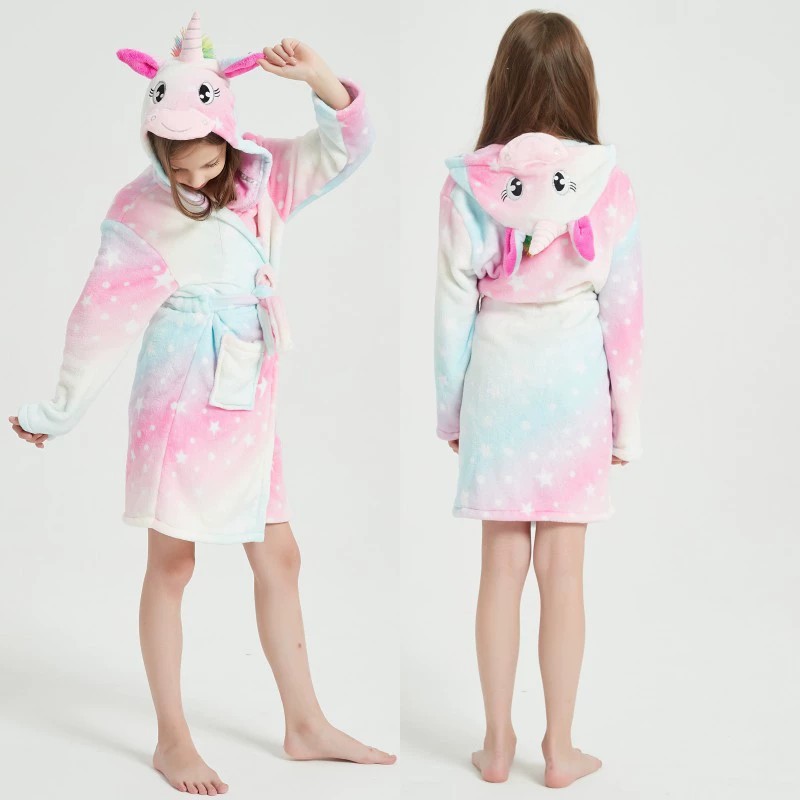 Animal Bathrobes for Girls Chi – Winter Clothing Baby recenzja i cena