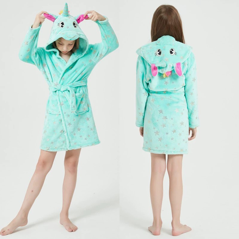 Animal Bathrobes for Girls Chi – Winter Clothing Baby recenzja i cena