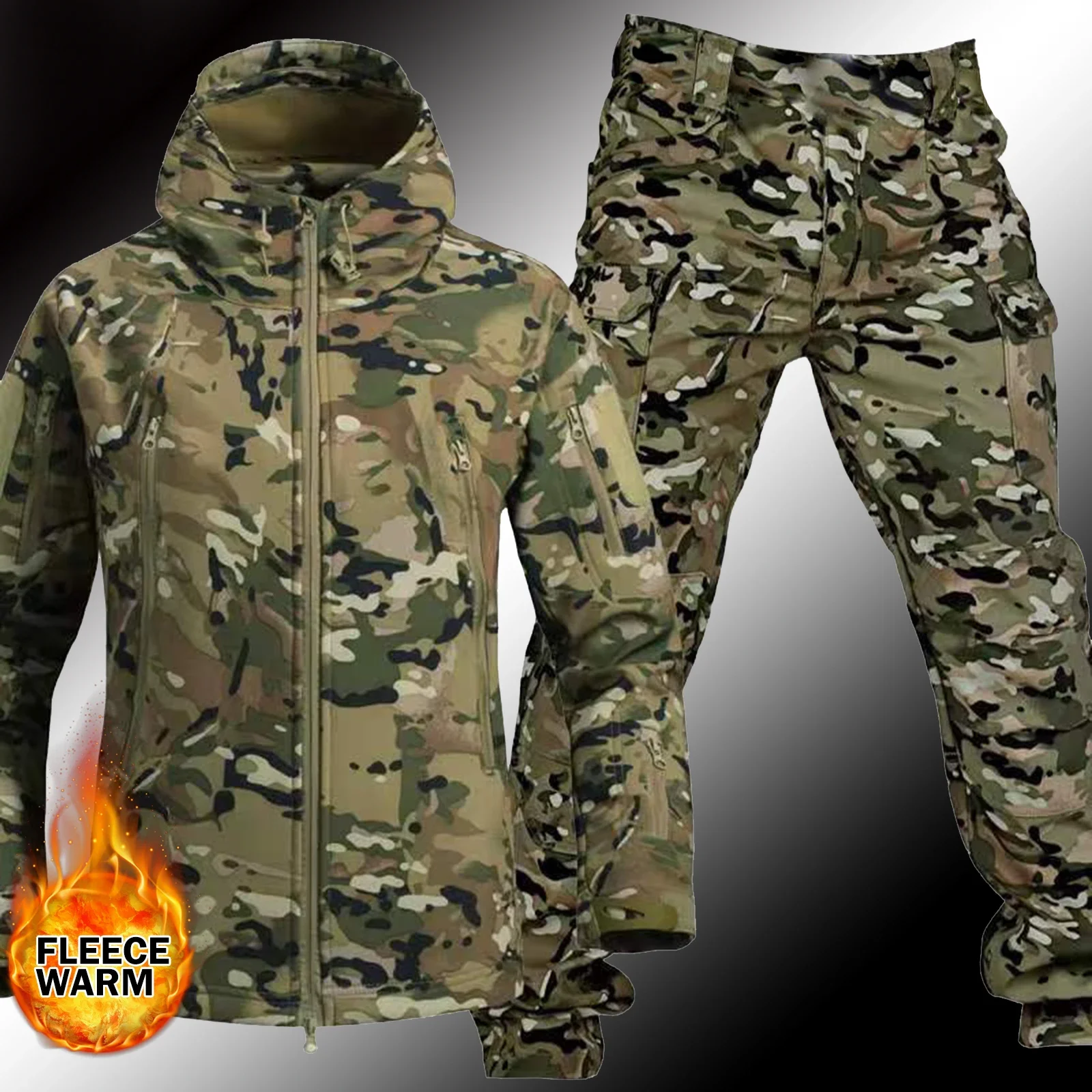 Men Thicken Soft Shell Winter  – Winter Clothing Hiking recenzja i cena
