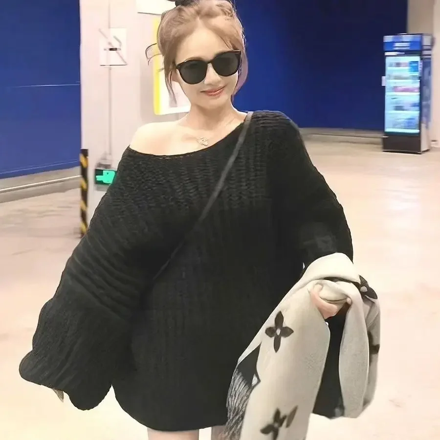Autumn Women's Knit Sweater Ko – Winter Clothing Sale Women recenzja i cena