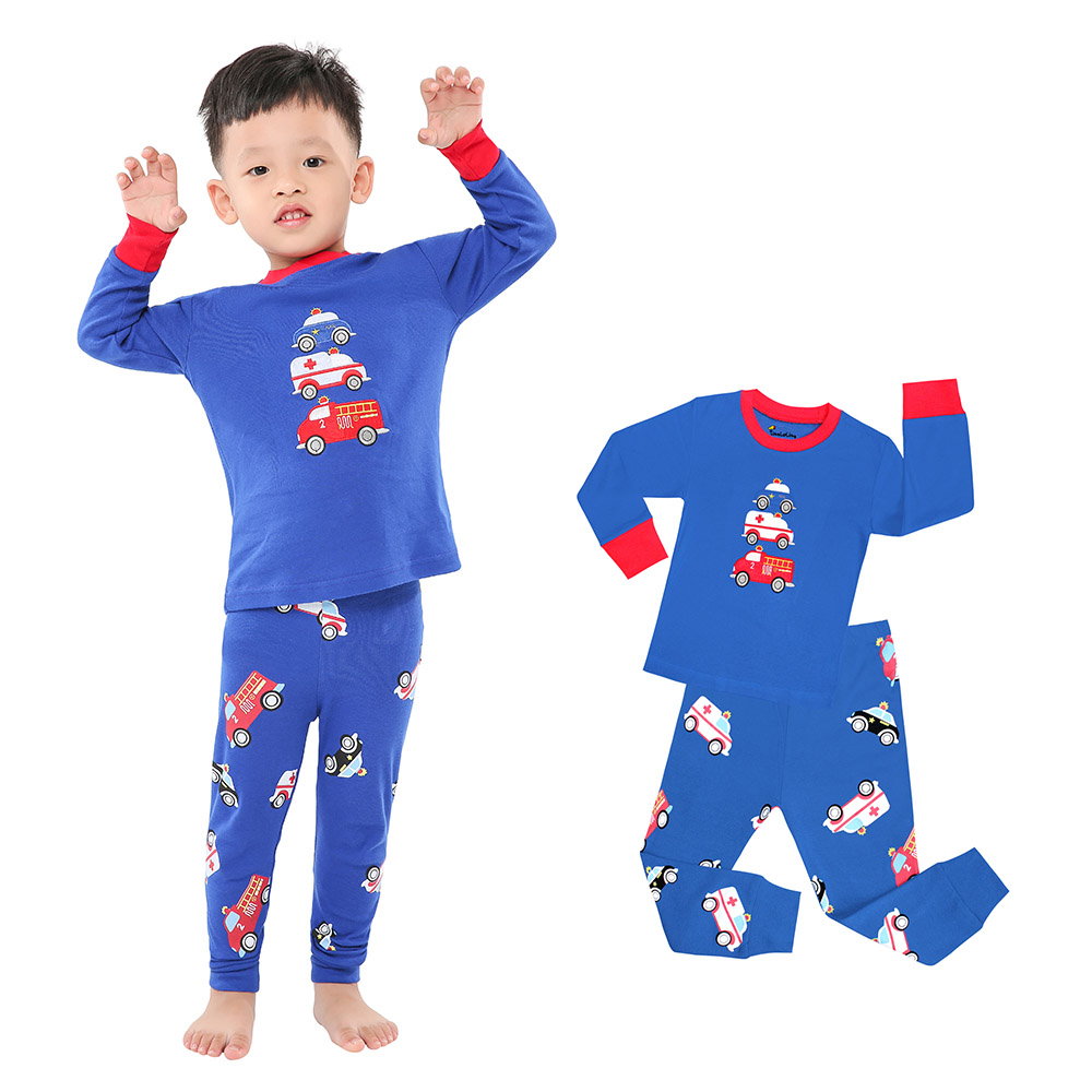 100 Cotton Boys Pajamas Sets 2 – Winter Clothing Baby recenzja i cena