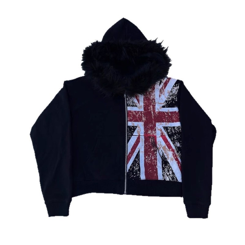 Oversized Black Faux Fur Colla – Winter Clothing Uk recenzja i cena