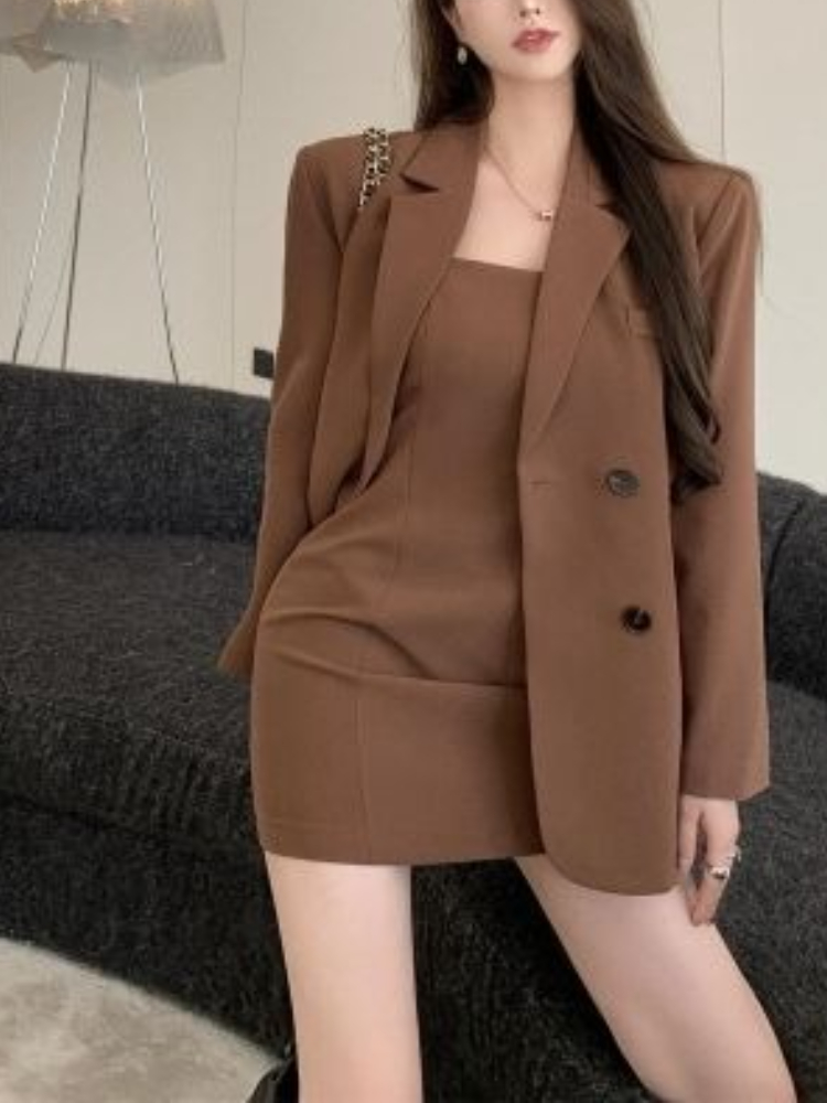 Autumn Winter Brown Elegant 2  – Jacket Winter Clothing recenzja i cena