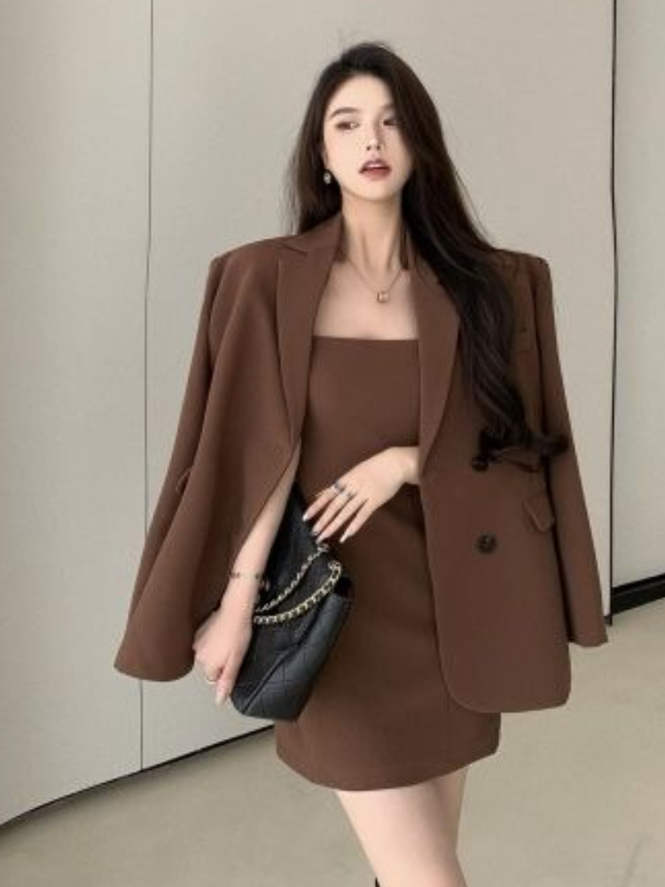 Autumn Winter Brown Elegant 2  – Jacket Winter Clothing recenzja i cena