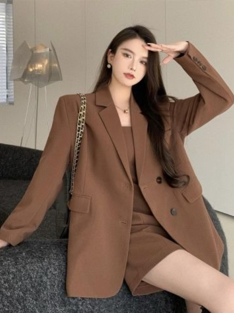 Autumn Winter Brown Elegant 2  – Jacket Winter Clothing recenzja i cena