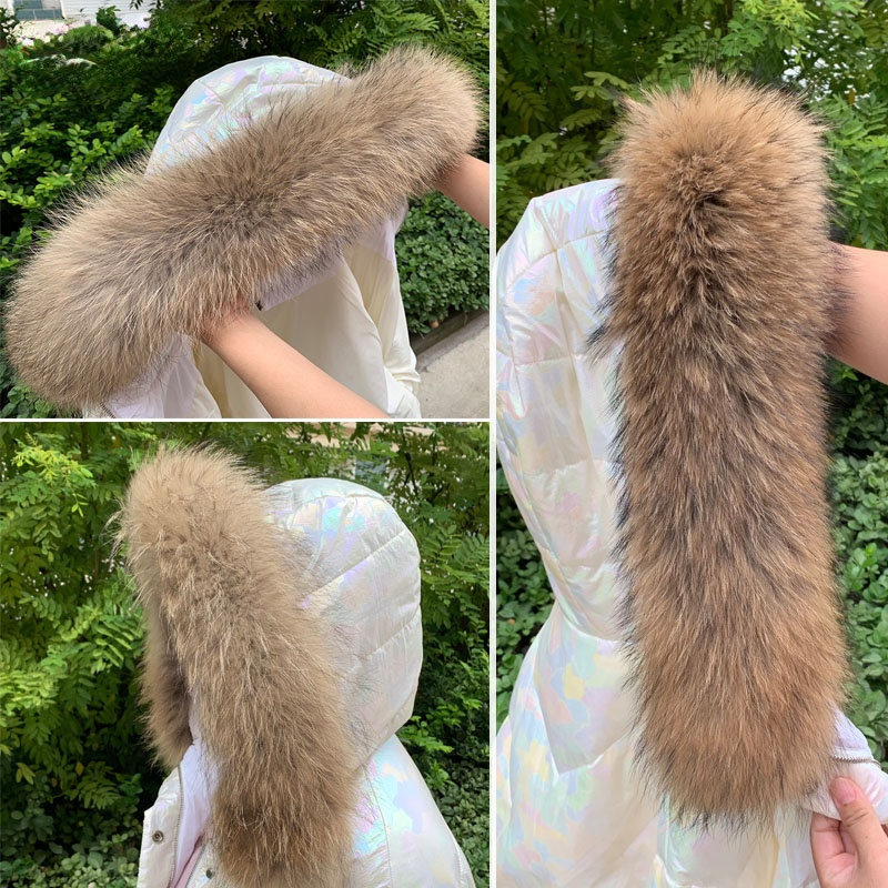 Real Fur Collar for Coat Parka – Jacket Winter Clothing recenzja i cena