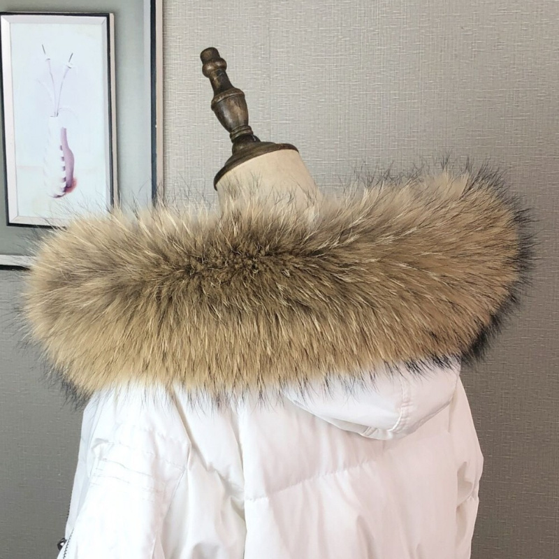 Real Fur Collar for Coat Parka – Jacket Winter Clothing recenzja i cena