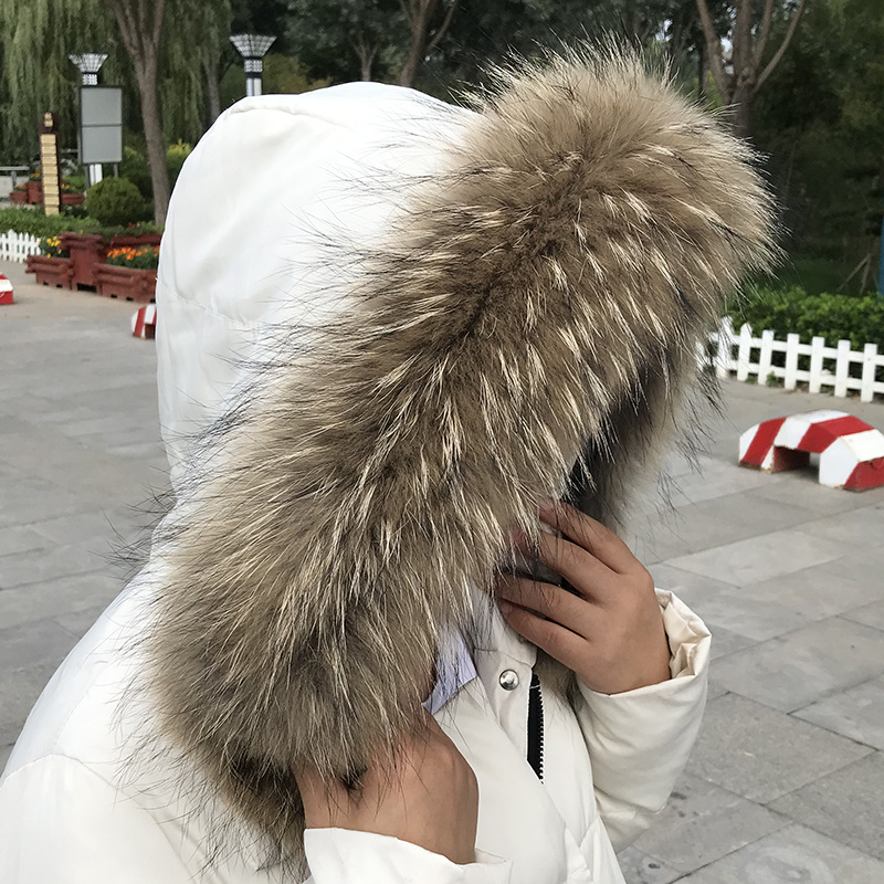 Real Fur Collar for Coat Parka – Jacket Winter Clothing recenzja i cena