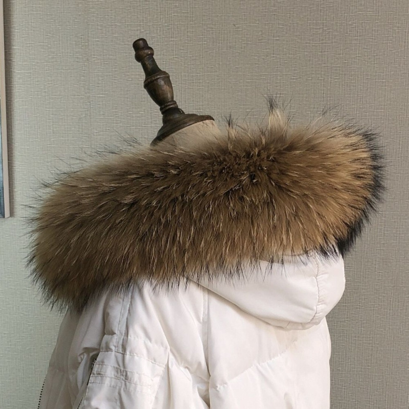 Real Fur Collar for Coat Parka – Jacket Winter Clothing recenzja i cena