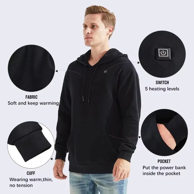 Women USB Heating Hoodies men  – Jacket Winter Clothing recenzja i cena