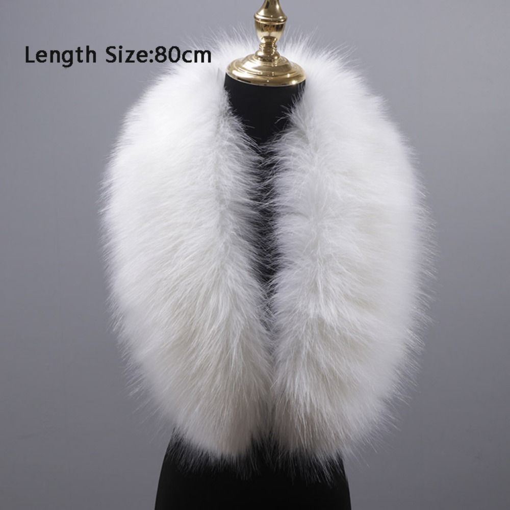 New 80cm Large Faux Fur Collar – Jacket Winter Clothing recenzja i cena