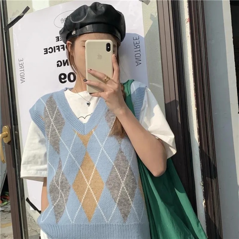 Knit Vests for Women V-Neck Pu – Winter Clothing Sale Women recenzja i cena