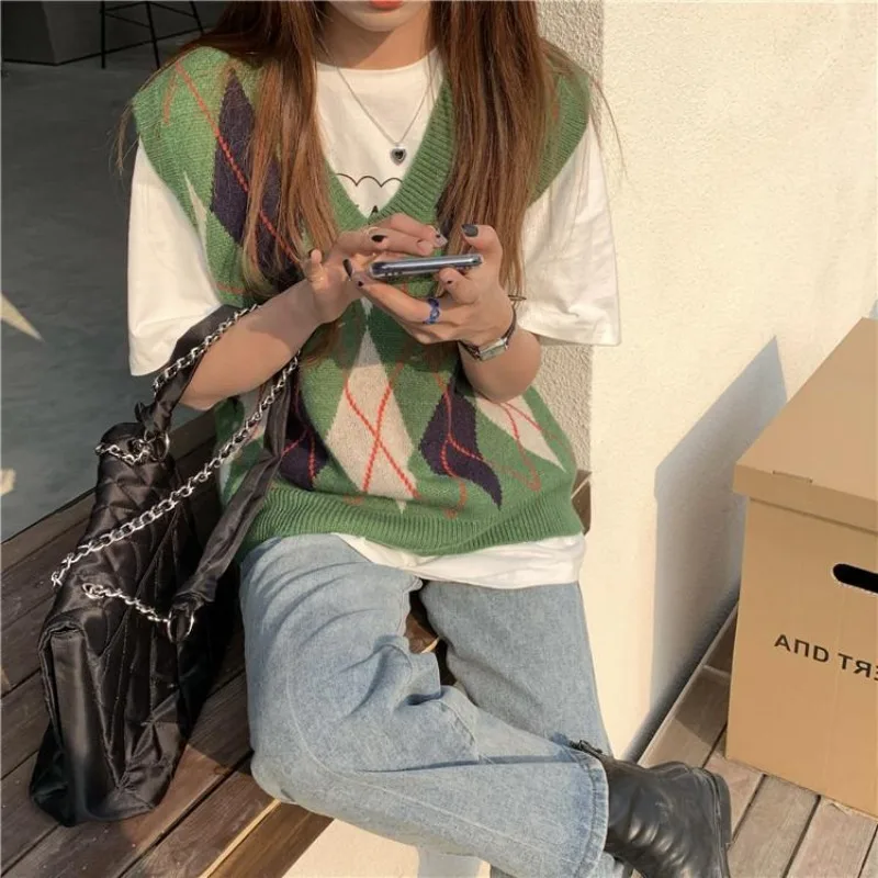 Knit Vests for Women V-Neck Pu – Winter Clothing Sale Women recenzja i cena