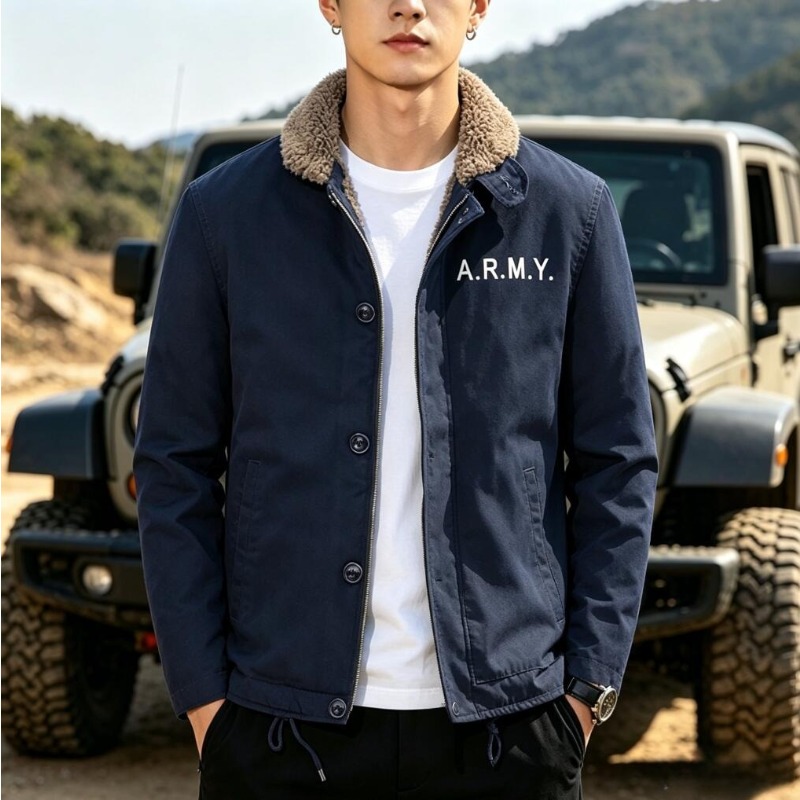 Men's Fleece Warm Winter Milit – Quality Winter Clothing Bomber Jacket recenzja i cena